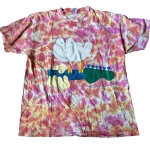Vintage 1994 Woodstock Tie Dye Band T Shirt XL